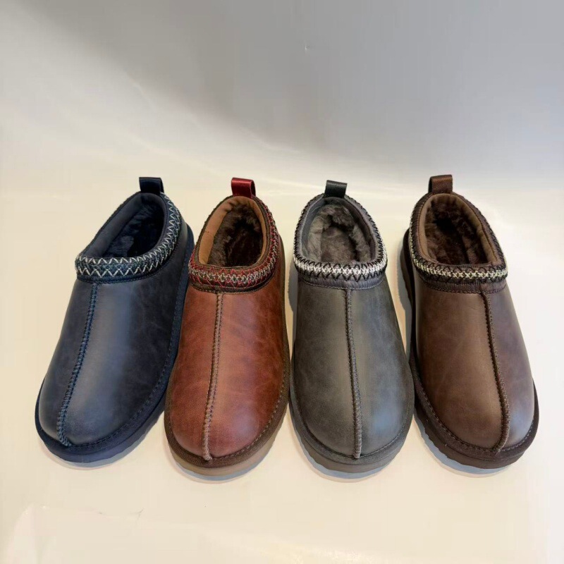 Retro pattern waterproof women's home snow boots slippers, new women's closed-toe slippers, winter thickened velvet outdoor cotton half-slippers Retro pattern waterproof women's home snow boots slippers, new women's closed-toe slippers, winter thickened velvet outdoor cotton half-slippers