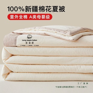 Pure Cotton Summer Cool Quilt Machine Washable Cotton Quilt Summer Thin Air-Conditioned Quilt Core Single Kidsren's Summer Quilt