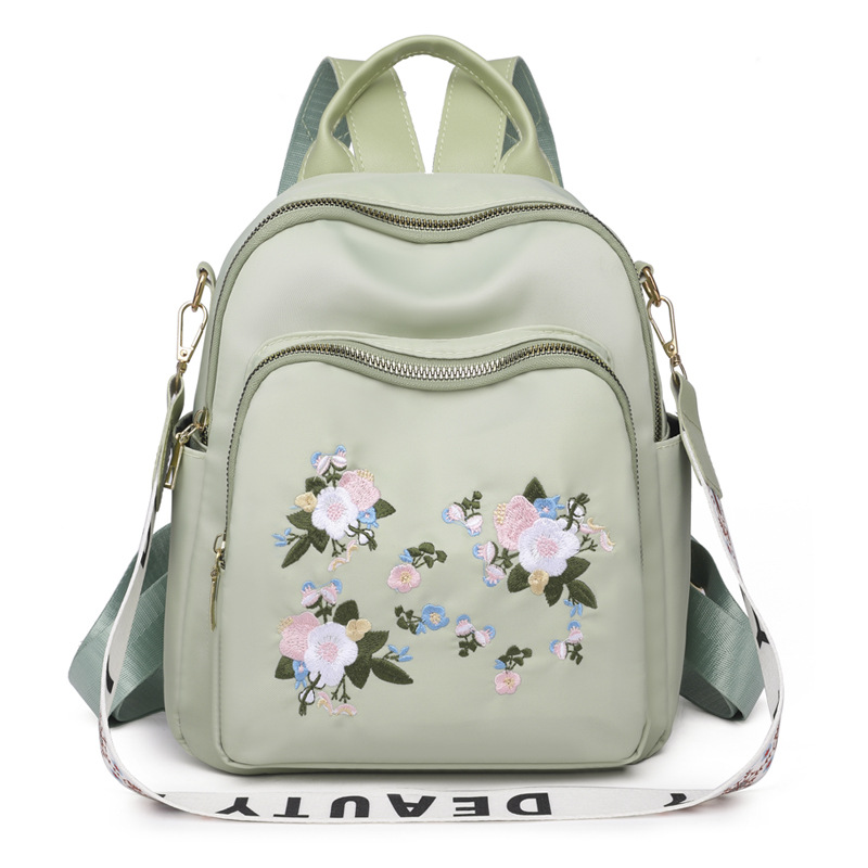 2024 verano nuevo estilo casual damas Oxford mochila bordado de moda multifuncional mochila pequeña al por mayor