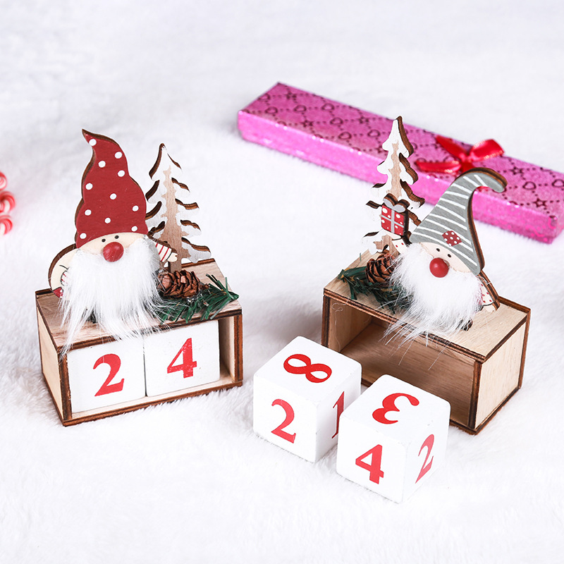 Wood Material Christmas Rudolf Wood Party Ornaments