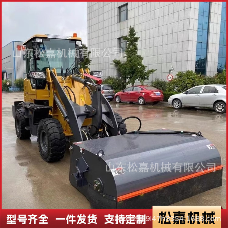 limpiador montado en vehículo limpiador de arena y grava de mina de carbón cargador elevadora agregado limpiador de carreteras de barrida cerrada