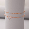 Fashionable bracelet, chain heart shaped, Japanese and Korean, simple and elegant design, 2021 collection