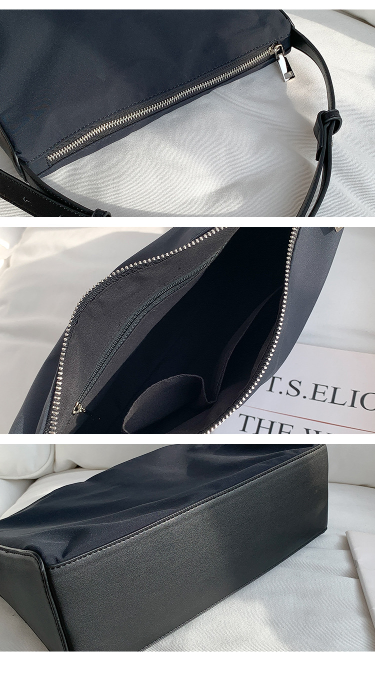 Borsa a tracolla in nylon da donna versatile e di grande capacità, da tenere a mano, alla moda, casual, coreana, Instagram_voghion.com