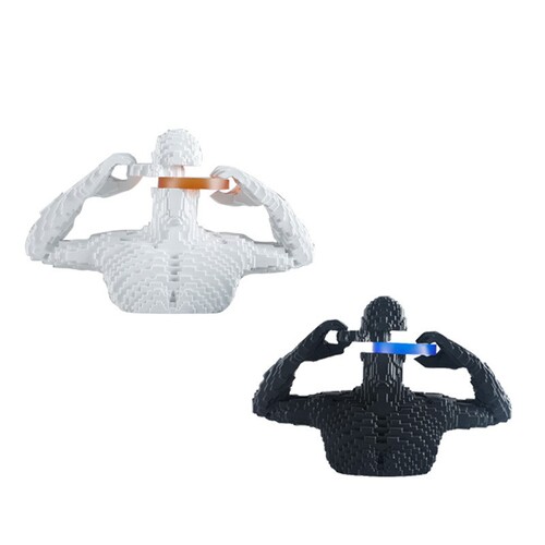 Modern minimalist creative mosaic character sculpture decoration sample room living room TV hallway bar cabinet soft decoration