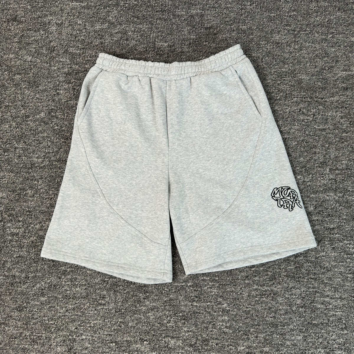 Mertra Sweat Shorts Embroidered Logo Grey
