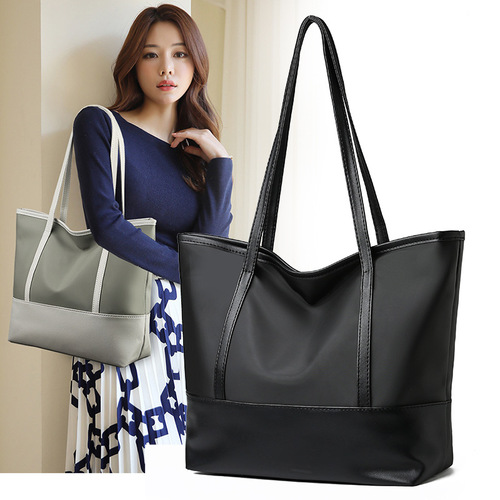 Bags for women  new fashion canvas shoulder bag simple Oxford cloth tote bag waterproof large capacity mother bag