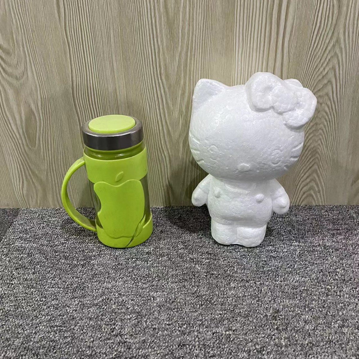 Oso de espuma directo de fábrica blanco DIY material de arreglo floral hecho a mano Día de San Valentín Rosa oso con juguete