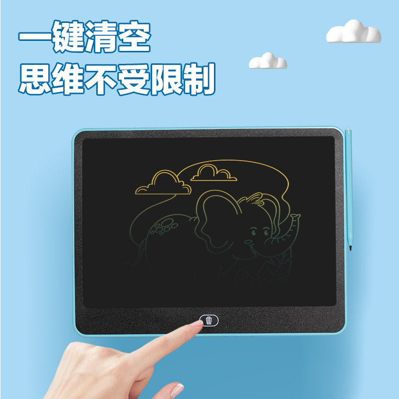 Tablero de dibujo para niños Juguetes para niños Tablero de escritura a mano LCD Tablero de escritura para bebés Pintura de rompecabezas Doodle Electrónica 13 pulgadas image 5