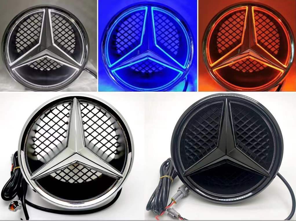 Mercedes-Benz Luminous Standard E-Class GLC C- Class GLK ML CLA Modified China Net Luminous Standard with Light Luminous Car Mark