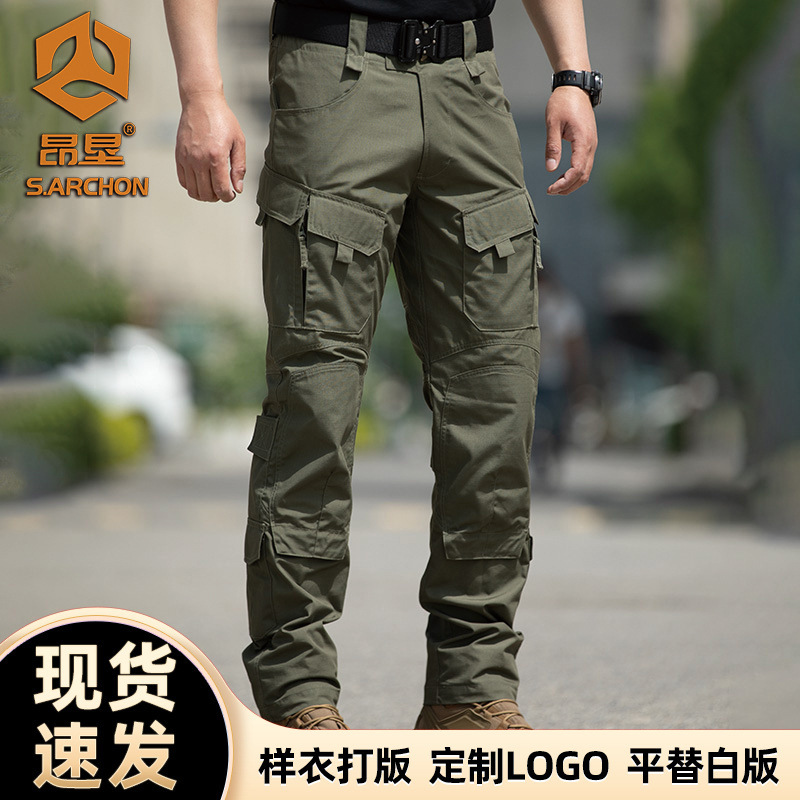 Angken's New Spring and Autumn Eagle Ii Tactical Pants, Wear-Resistant Work Pants, Men's Straight-Leg Pants, Outdoor Camouflage Casual Pants