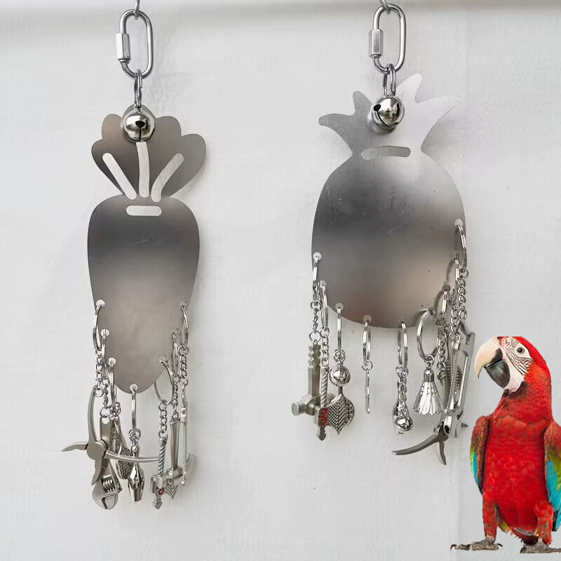 Большие и большие игрушки попугая 304 подвески из нержавеющей стали