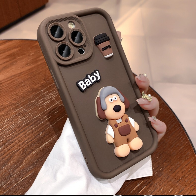 Suitable for Huawei Meta60Pro Mobile Phone Case Creative Stereo Puppy Nova12 Anti-Fall Cover 50P70 New Fashion Suitable for Huawei Meta60Pro Mobile Phone Case Creative Stereo Puppy Nova12 Anti-Fall Cover 50P70 New Fashion