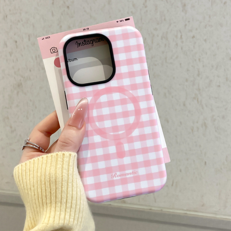 适用苹果16/17Promax磁吸二合一手机壳iPhone13/14/15ins支架壳|undefined