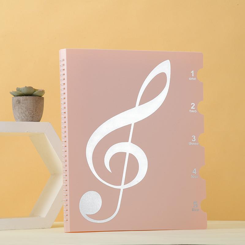 분홍색 투명 내부 페이지