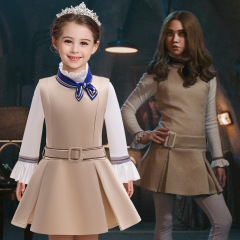 2025 メーガン 2.0 コスプレ制服ドレスハロウィンガールズステージパフォーマンス 4 ピースドレス