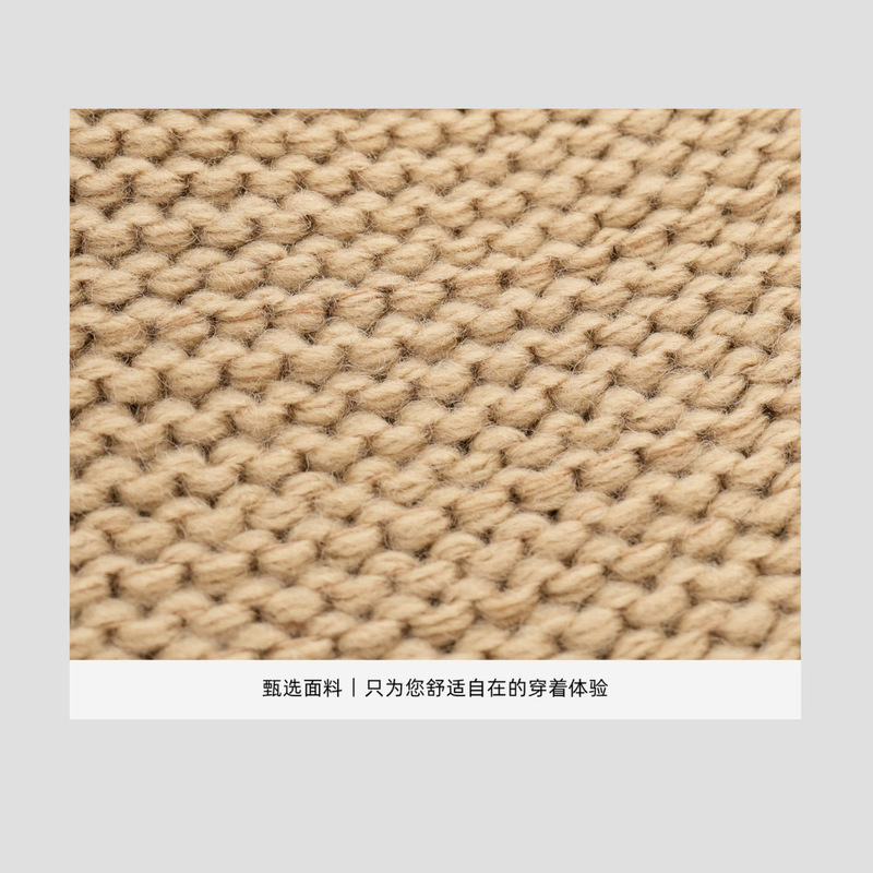 批发秋冬新款羊毛极简卷边显脸小透气水桶早秋毛织冷帽韩版毛线帽|undefined