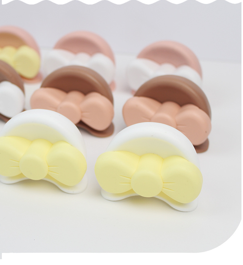 Helmet Decoration Small Accessories Bear Ear Accessories Motorcycle Cute Bear Ear Emma Electric Vehicle Decoration Multi-Color