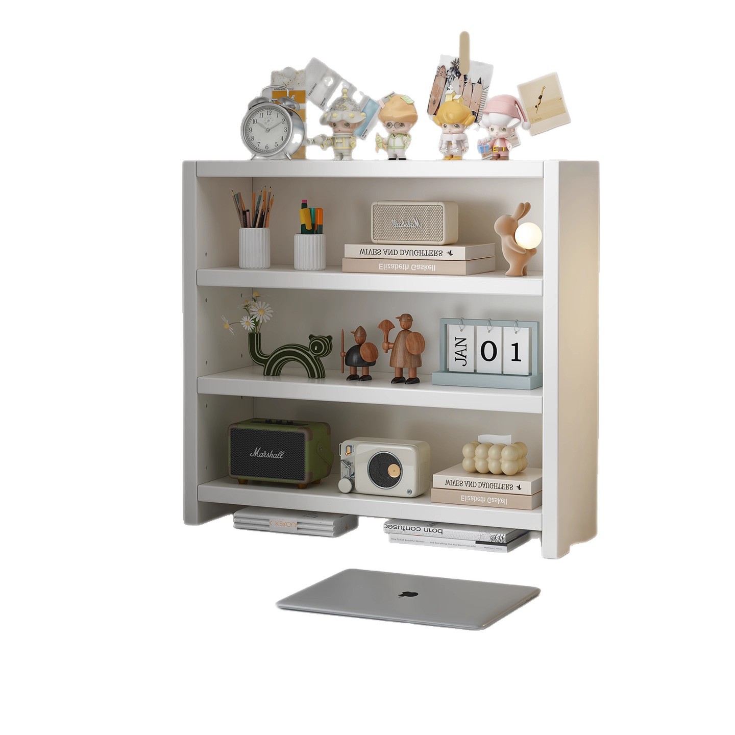 Estante de escritorio estante de almacenamiento simple estante de clasificación de escritorio estante de exhibición de dormitorio estante de exhibición multicapa