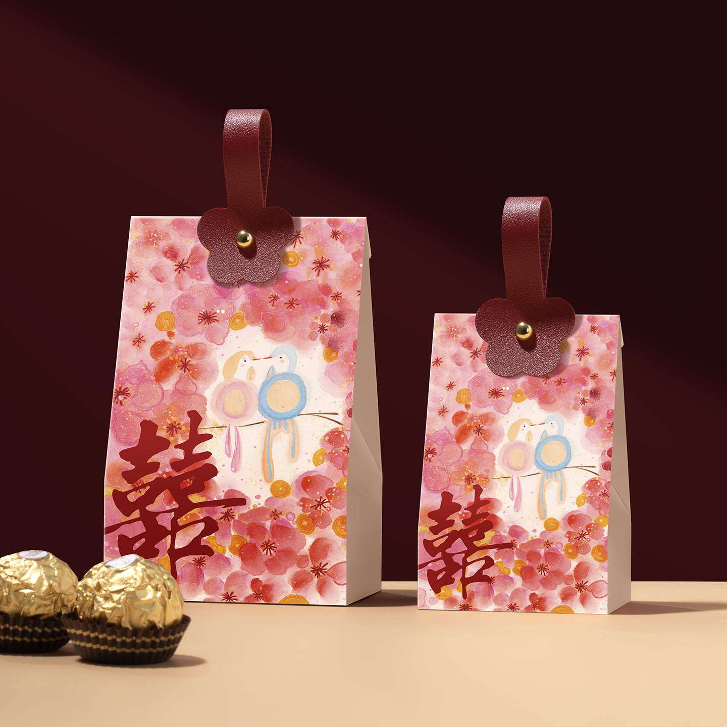 Caja de azúcar caja de boda 2025 nueva caja de azúcar caja de regalo bolsa de azúcar caja de boda bolsa de caja vacía bolsa de azúcar