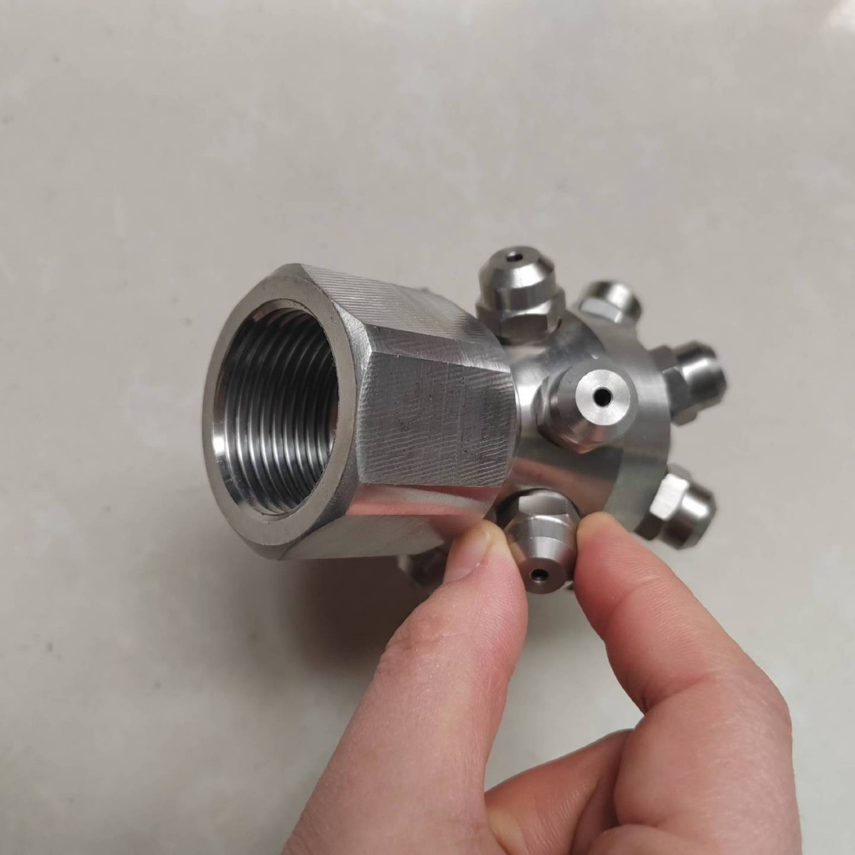 DN25 DN32不锈钢清洗瓶罐多头 13头实心锥形工业喷头