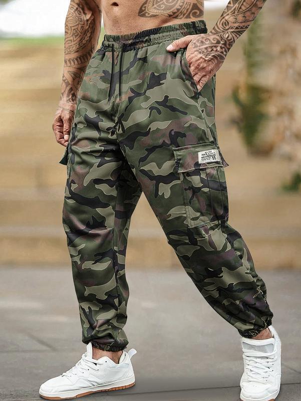 2025 New Cross-Border Dropshipping Men's Camouflage Jogging Pants Military Combat Trousers
