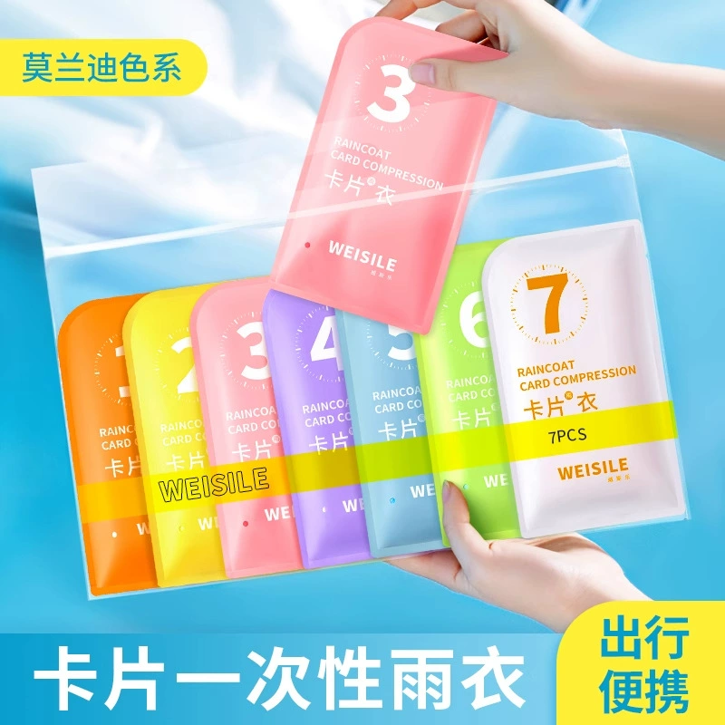 Одноразовый дождевик для детей портативный сжатый для взрослых