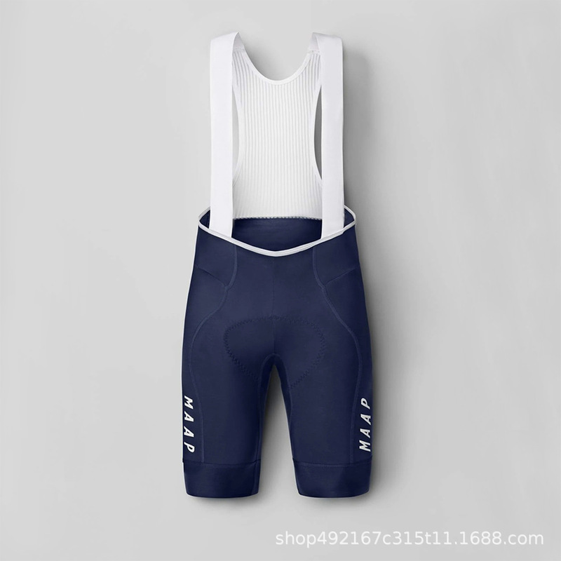 Unisex Maap Cycling Bib Shorts, Breathable Double Arrow Cushion, Widened Anti-Slip Strap