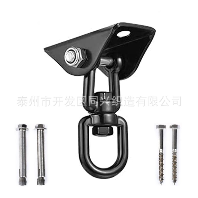 304不锈钢吊盘黑色秋千挂钩 沙袋吊椅扣 吊床固定盘瑜伽配件