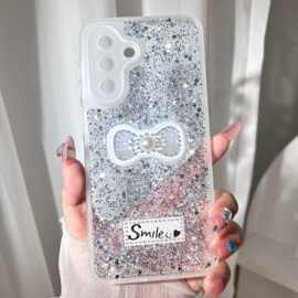 秘鲁批发适用HONORX9C滴胶蝴蝶结干沙配件Magic7Lite二合一手机壳