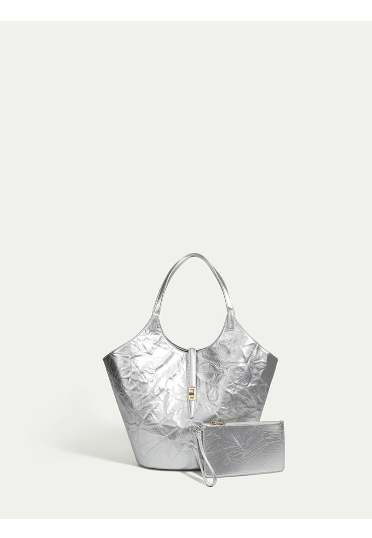 Borsa da giardino in rilievo 2024 Borsa a tracolla portatile di grande capacità da donna con cestino per verdure per pendolari_voghion.com