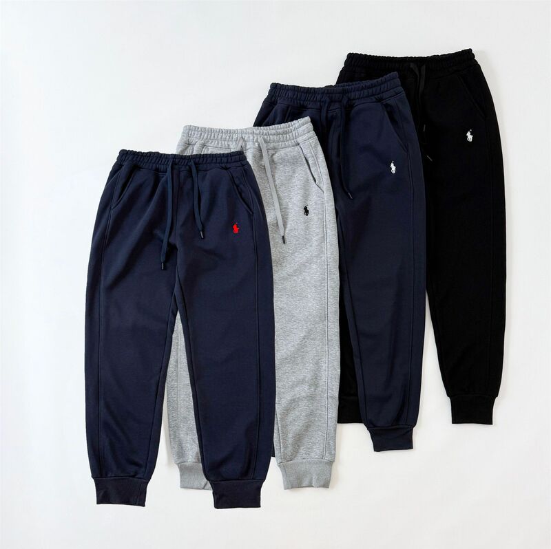 Cross-Border Rl Paul Sweatpants with Pony Logo, Autumn Casual Unisex Embroidered Sports Pants