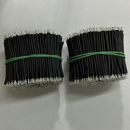高温线3239 24awg焊接硅胶电子线消毒灯光伏导线 40mm双头镀锡