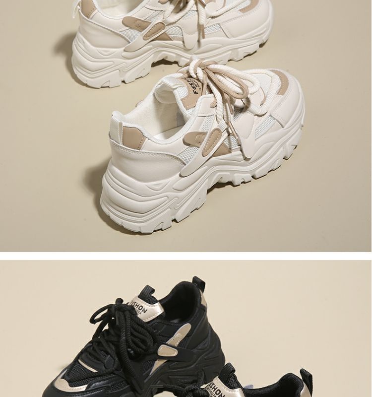 Chaussures de papa pour femmes, nouvelles chaussures à plateforme, chaussures de sport décontractées, chaussures d'étudiant polyvalentes, chaussures à semelles souples, chaussures de voyage antidérapantes_voghion.com