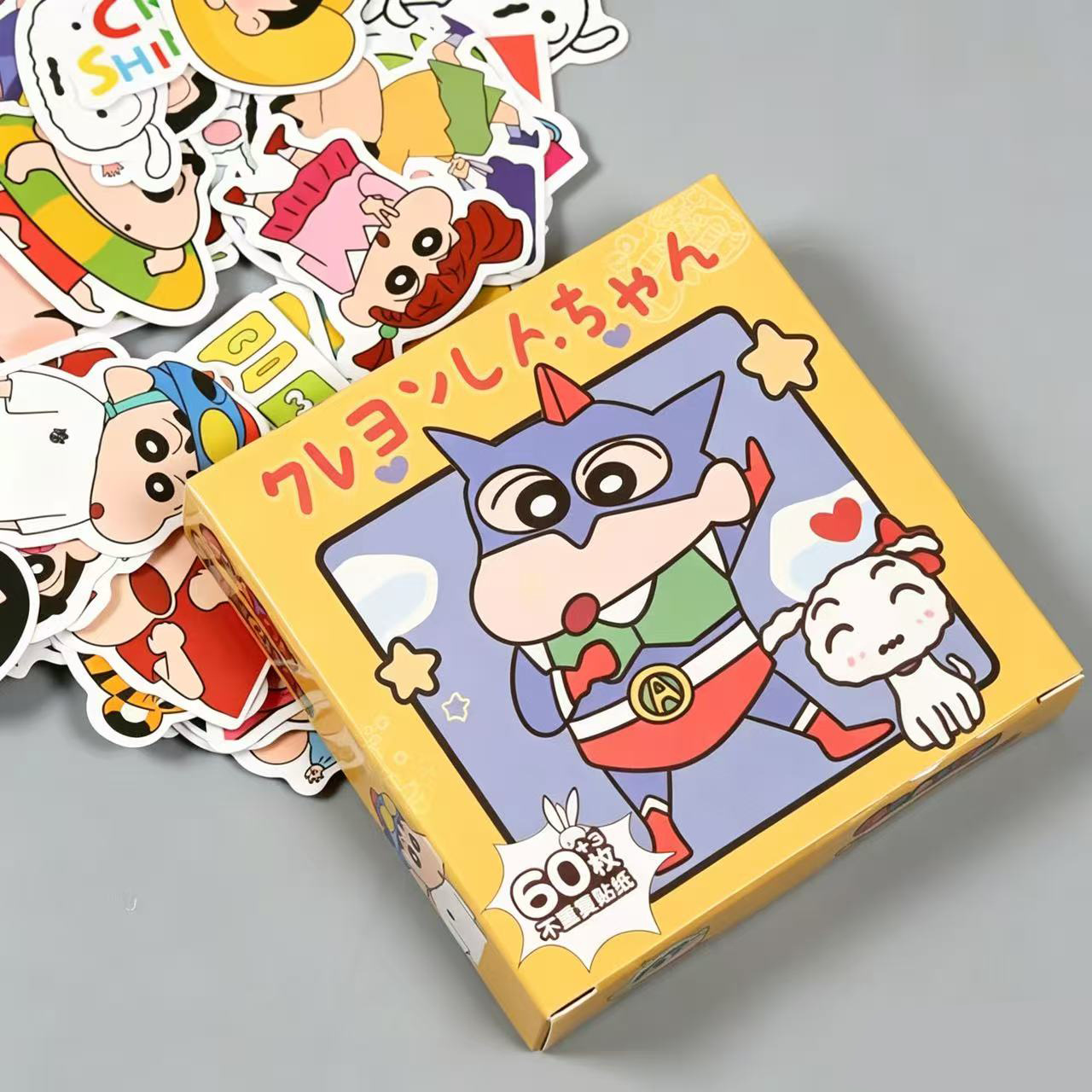 63 pegatinas de caja de regalo para niños encantadores personajes de dibujos animados transfronterizos decoración caliente pegatinas impermeables al por mayor