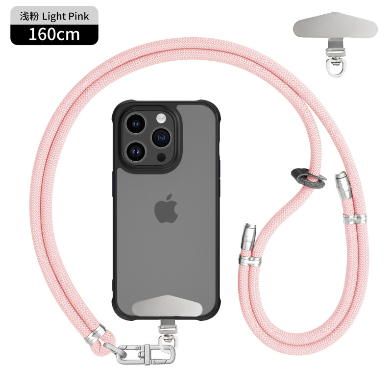8mmクロスボディ、バックホルターネック携帯電話ストラップ、調節可能なハイエンドメタルバックルスペーサー、屋外紛失防止カメラストラップ|undefined