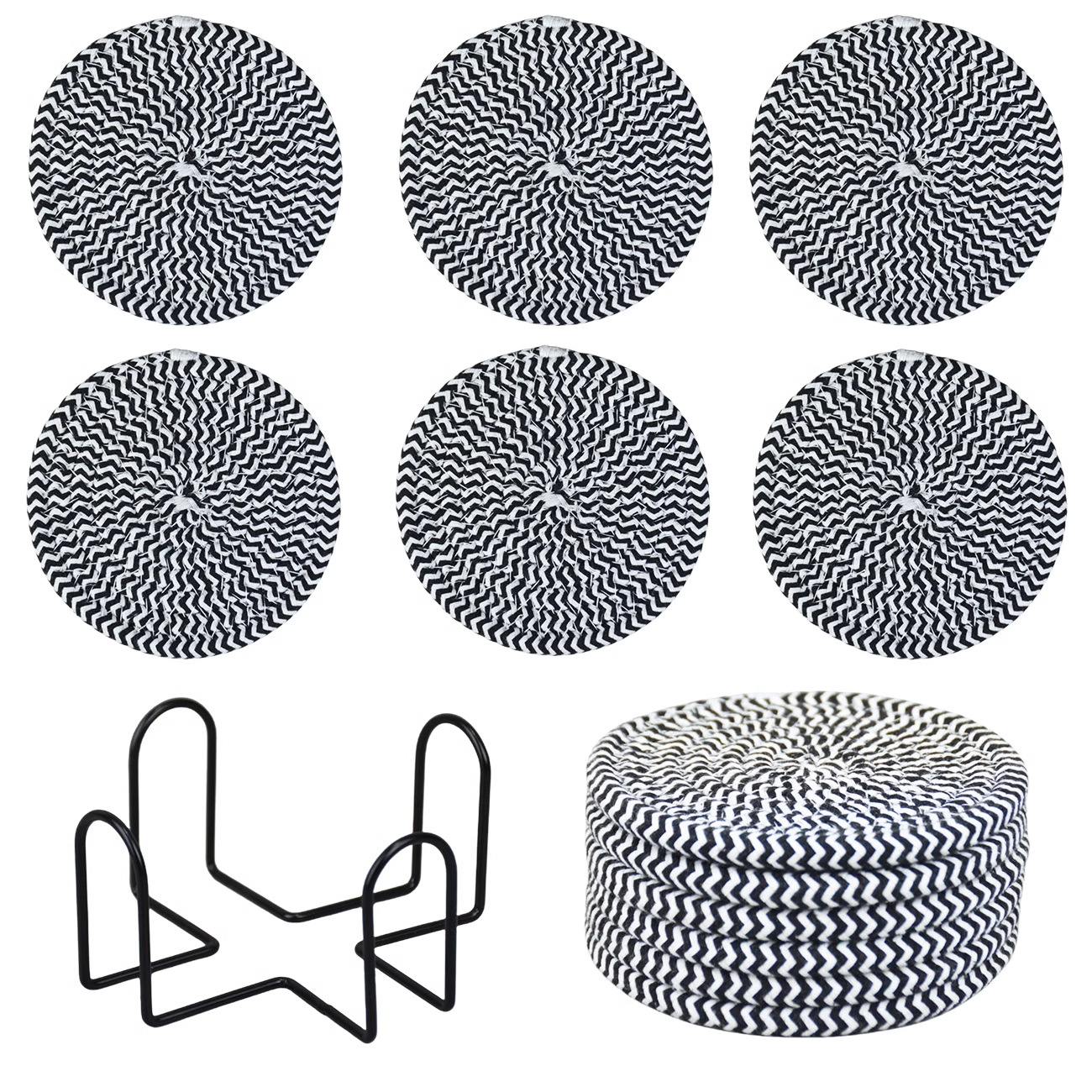 Transfronterizos tejidos de algodón mano cojín de mesa de oficina