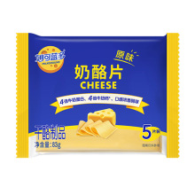 妙可蓝多原味芝士片5片装83g烘焙汉堡披萨奶酪片早餐三明治干酪