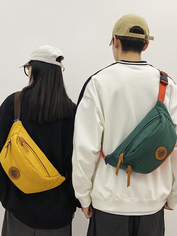 Bolso bandolera, bolso de pecho funcional, bolso mensajero de gran capacidad, mochila deportiva para ciclismo, bolso de hombro, estilo urbano moderno.