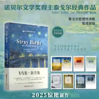 飞鸟集新月集 泰戈尔中英对照 梵高插画融合 文学诗歌阅读书籍