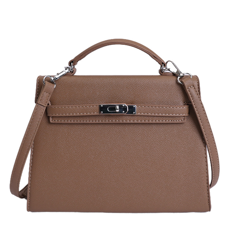 Botón de plata estampado de palma portátil Kelly bolso pequeño para mujeres 2026 ventas transfronterizas calientes nuevo lujo ligero de alta sensación mochila
