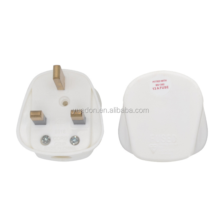 YD-9518组装电源线英式插头 BS1363英规组装插头 13A可拆英标插头