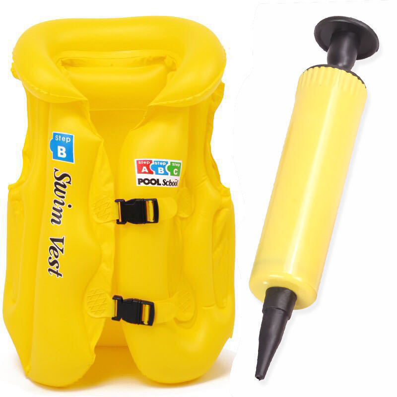 **노란색 구명조끼+펌프-S 사이즈 5-12.5kg **