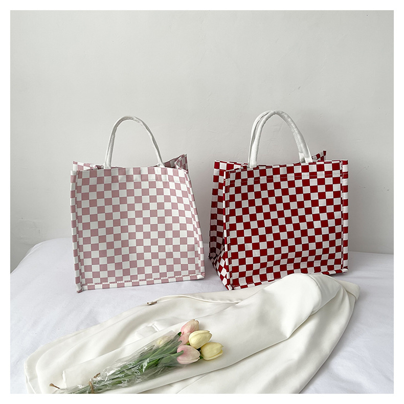 Large-capacity single-shoulder tote bag 2024 new style fashionable and textured trendy handbag for commuting and casual use, large checkered bag for women undefined