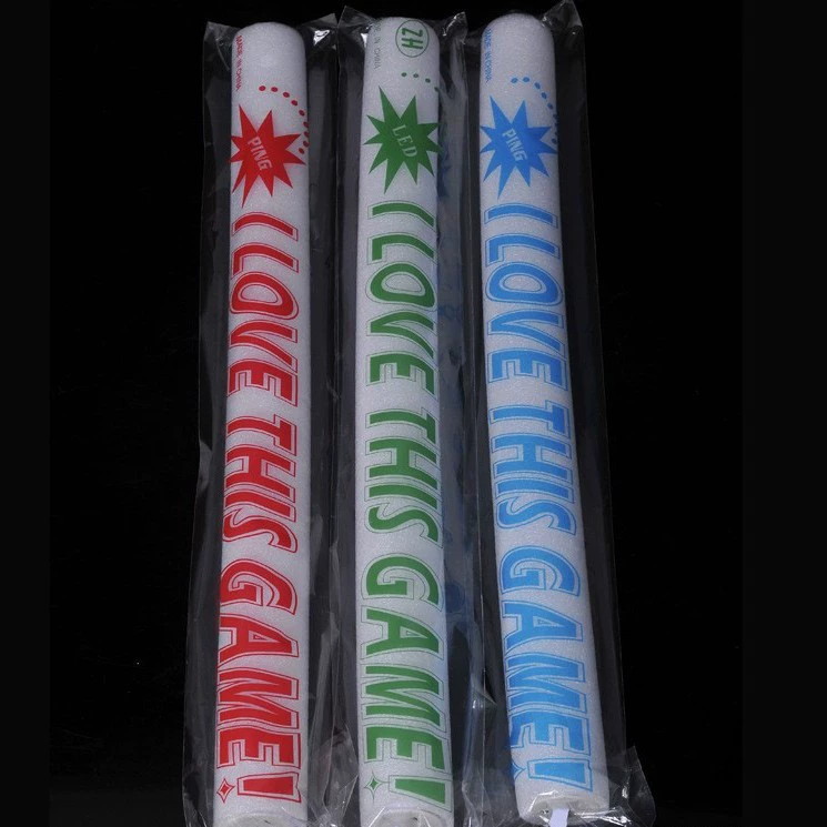 Sponge colorful flashing light stick from foam, 40 cm