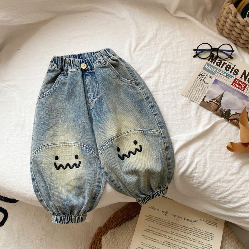 Nuevos pantalones de primavera para niños, pantalones de primavera y otoño para niños pequeños y medianos, pantalones largos coreanos para niños y niñas, pantalones casuales universales