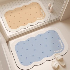 シンプルなバスルームフロアマット、強力な吸水性珪藻泥フロアマット、バスルームキッチンフロアマット、トイレドア滑り止めマット卸売