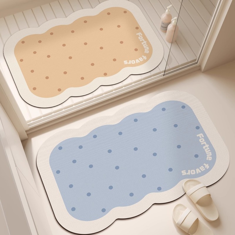 シンプルなバスルームフロアマット、強力な吸水性珪藻泥フロアマット、バスルームキッチンフロアマット、トイレドア滑り止めマット卸売|undefined