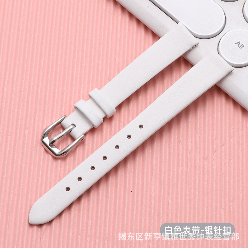 Màu trắng-khóa kim bạc / 6MM