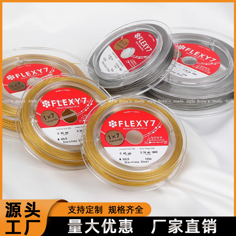 Japanese Gold Wire Soft Thread DIY Bracelet Necklace Steel Wire Beading Thread Beading Special Wire Rope Jewelry Accessories