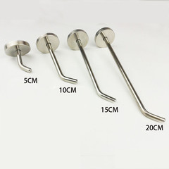 304不鏽鋼掛鈎掛衣鈎單鈎加長象鼻衣鈎掛件掛鈎象鼻勾（10隻裝）